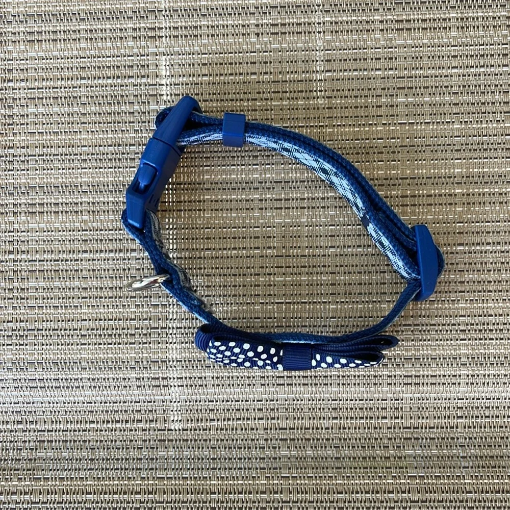 Dog Collar Adjustable Length Blue Small